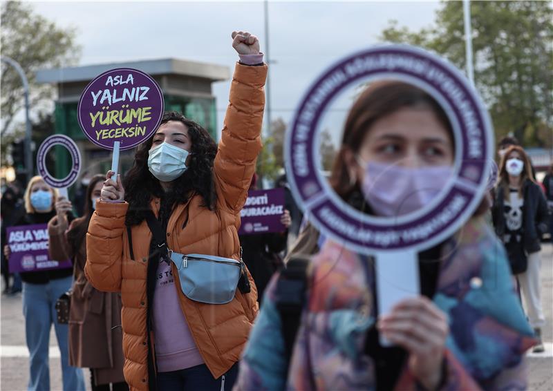 TURKEY RALLY VIOLENCE AGAINST WOMEN PROTEST