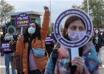 TURKEY RALLY VIOLENCE AGAINST WOMEN PROTEST