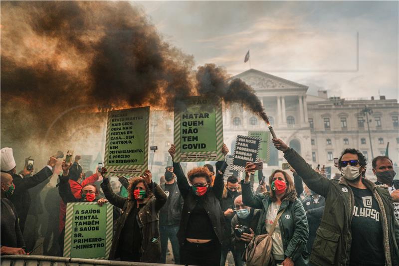 PORTUGAL COVID19 CORONAVIRUS PANDEMIC PROTEST RESTRICTIONS