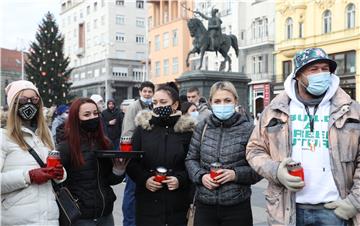 Prosvjed ugostitelja i poduzetnika u Zagrebu