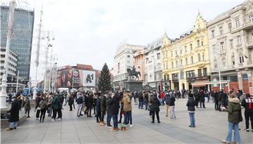 Prosvjed ugostitelja i poduzetnika u Zagrebu