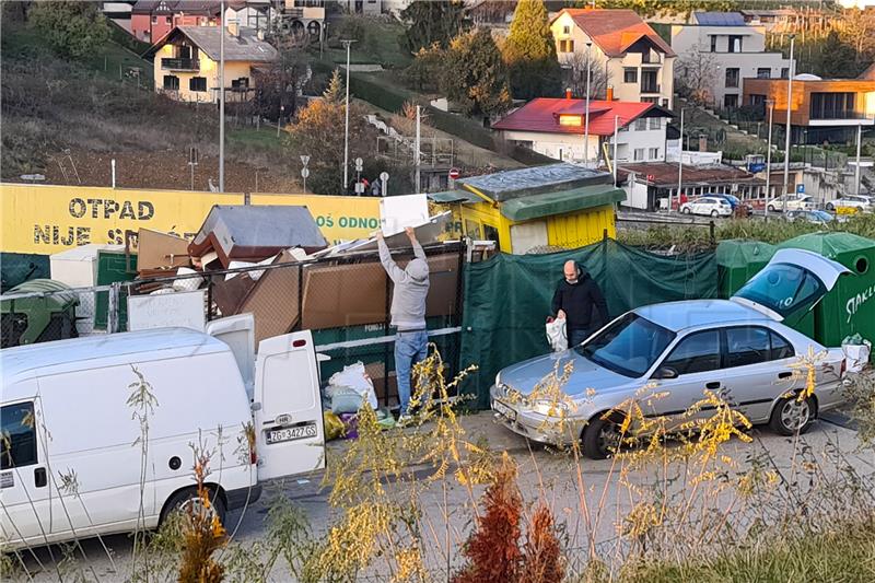 Kolaps reciklažnog dvorišta podno nove sljemenske žičare