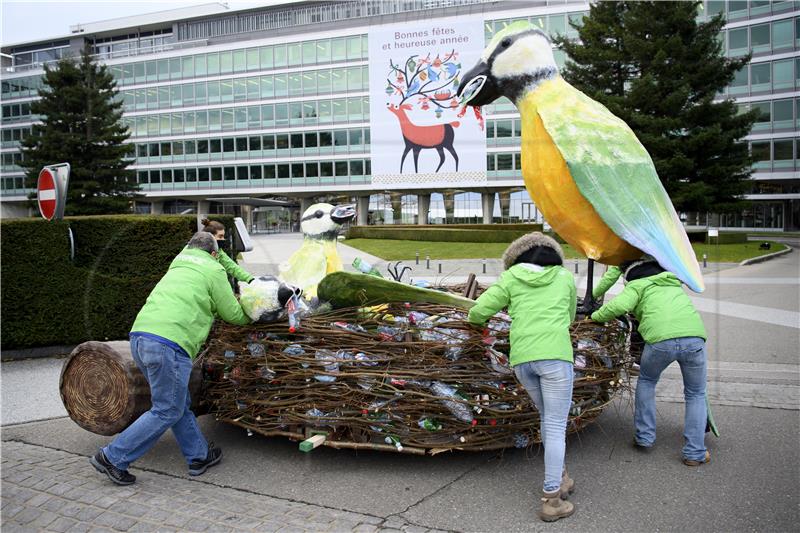 SWITZERLAND GREENPEACE NESTLE PLASTIC