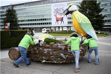 SWITZERLAND GREENPEACE NESTLE PLASTIC