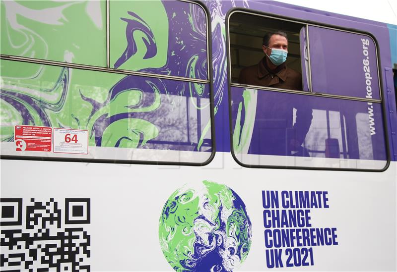 British ambassador puts in service "climate tram" No. 13 in Zagreb