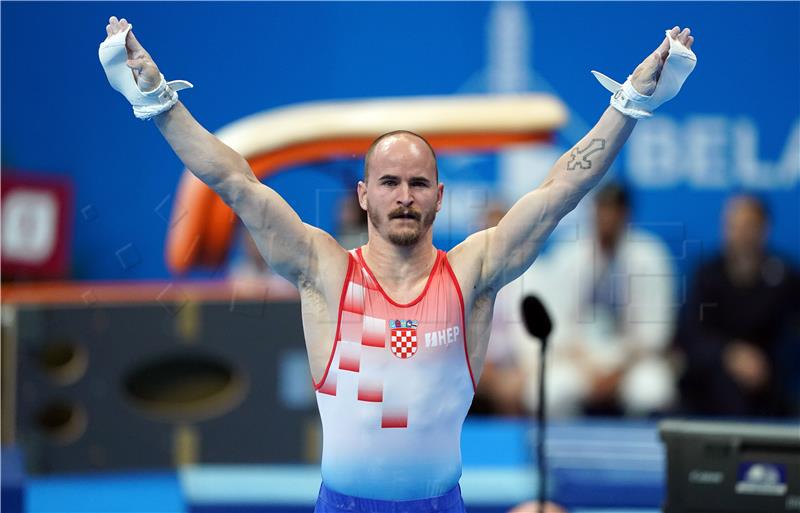 Filip Ude, Aurel Benovic win silver medals at European gymnastics championships