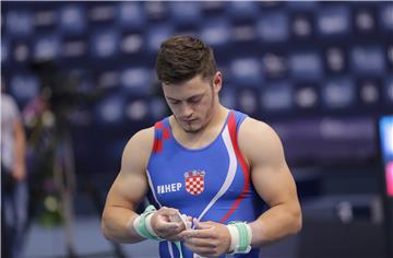 Three Croatian gymnasts win silver medals at European men's championships