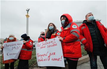 UKRAINE MEDICAL WORKERS RALLY