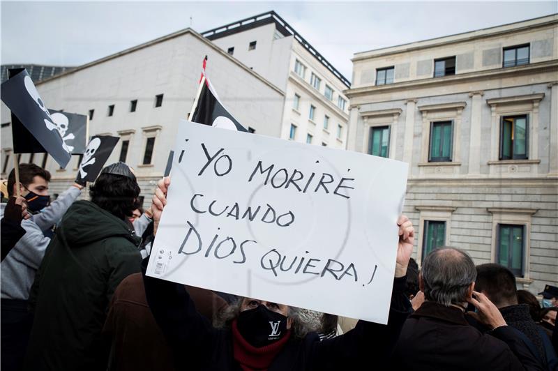 SPAIN EUTHANASIA PROTEST