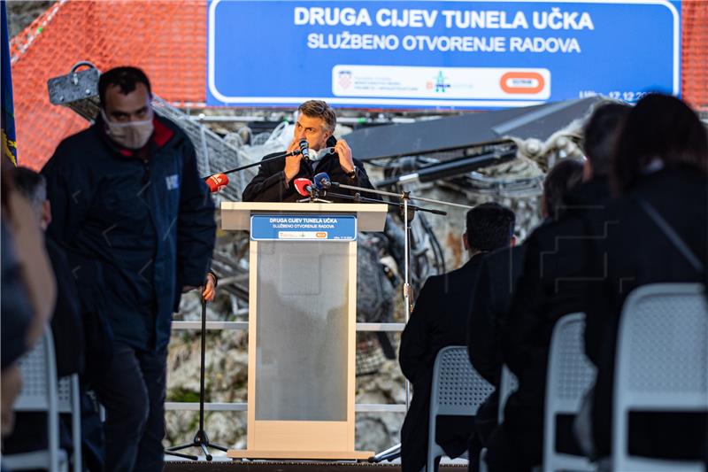 Svečano obilježavanje početka radova izgradnje druge cijevi tunela Učka