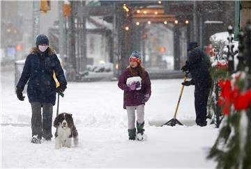 USA WEATHER NEW YORK SNOW STORM