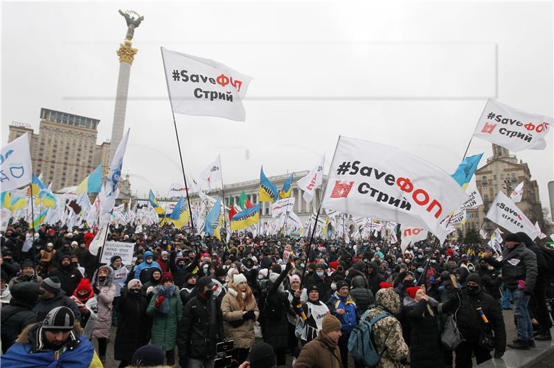 UKRAINE PANDEMIC CORONAVIRUS COVID19 PROTEST