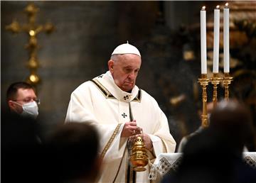 VATICAN POPE FRANCIS CHRISTMAS EVE MASS