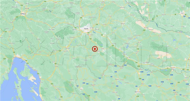 Epicentar potresa 12 km jugozapadno od Siska