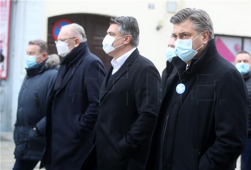 Milanović i Plenković u Sisku