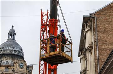 Pregledavanje šteta od potresa u Zagrebu