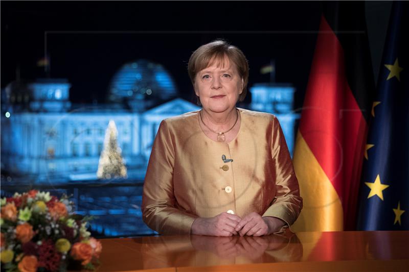 GERMANY GOVERNMENT MERKEL NEW YEAR SPEECH