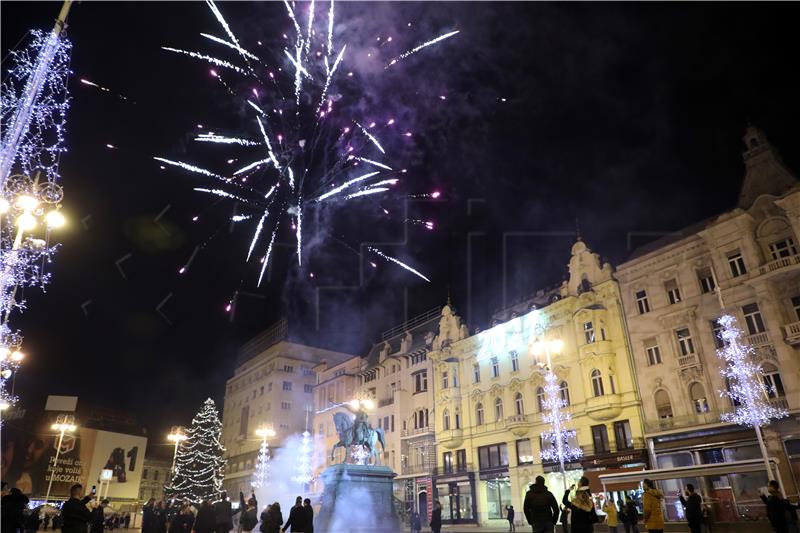 Doček Nove 2021. godine na Trgu bana Jelačića