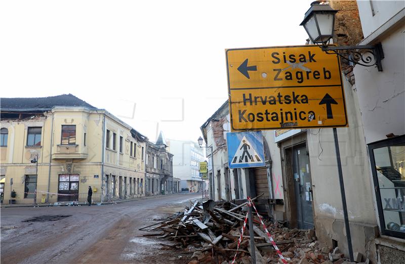 Prvo novogodišnje jutro u Petrinji