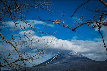 ITALY SNOW VOLCANO VESUVIUS