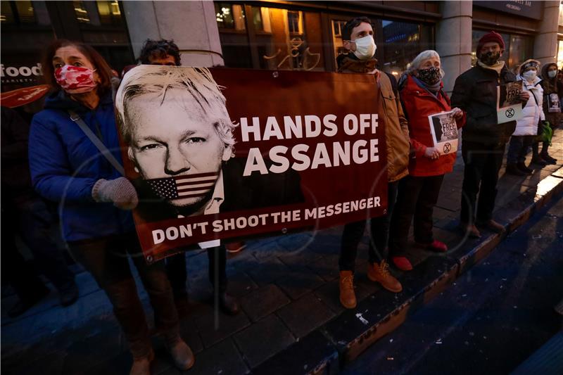 BELGIUM FREE ASSANGE DEMO