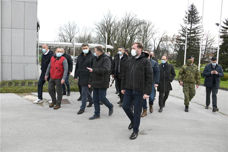 Ministar Banožić obišao Petrinju, Glinu, Sisak i Majske Poljane