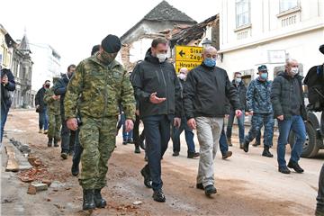 Ministar Banožić obišao Petrinju, Glinu, Sisak i Majske Poljane