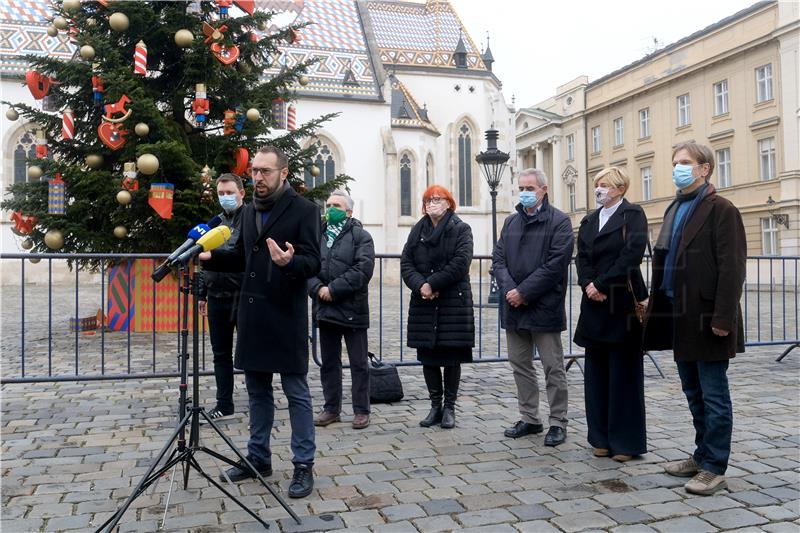 Konferencija za medije Kluba zastupnika zeleno-lijevog bloka