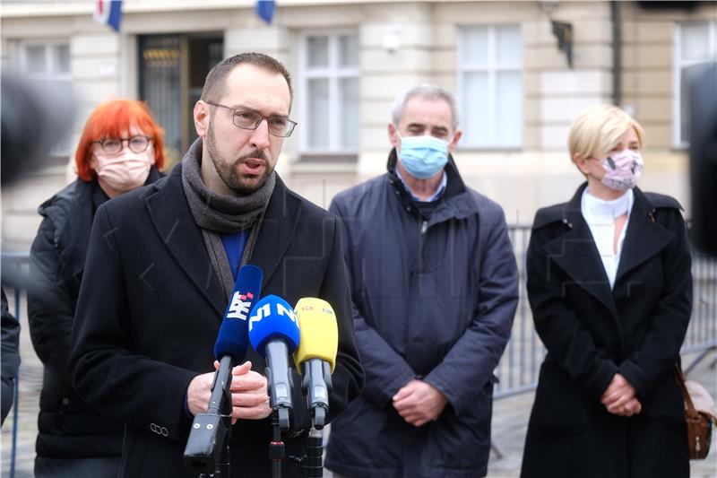 Konferencija za medije Kluba zastupnika zeleno-lijevog bloka