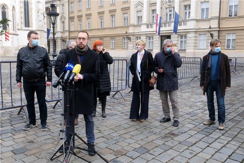 Konferencija za medije Kluba zastupnika zeleno-lijevog bloka