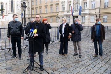 Konferencija za medije Kluba zastupnika zeleno-lijevog bloka