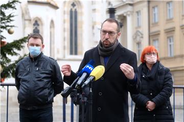 Konferencija za medije Kluba zastupnika zeleno-lijevog bloka