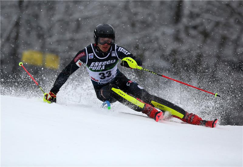 Prva utrka muškog slaloma "Snow Queen Trophy 2021"