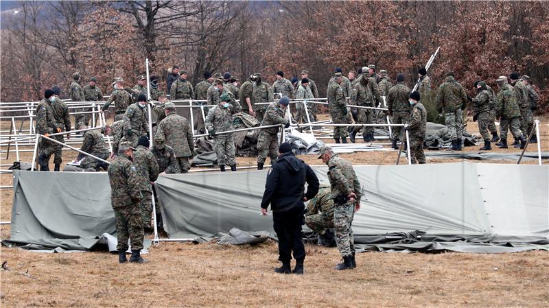 Migrants at Bihac get tents, hundreds still out in the cold