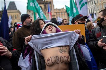 CZECH REPUBLIC PROTEST PANDEMIC CORONAVIRUS COVID19