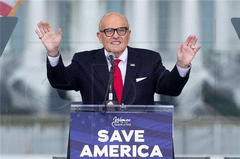 (FILE) USA GIULIANI NEW YORK BAR