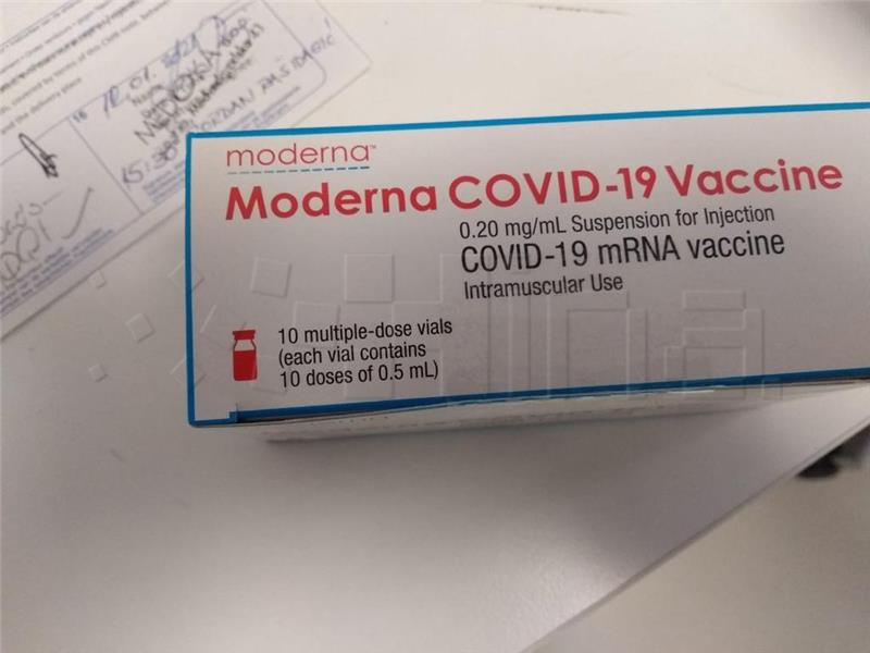 First 3,600 doses of Moderna vaccine arrive in Croatia, go to Sisak county