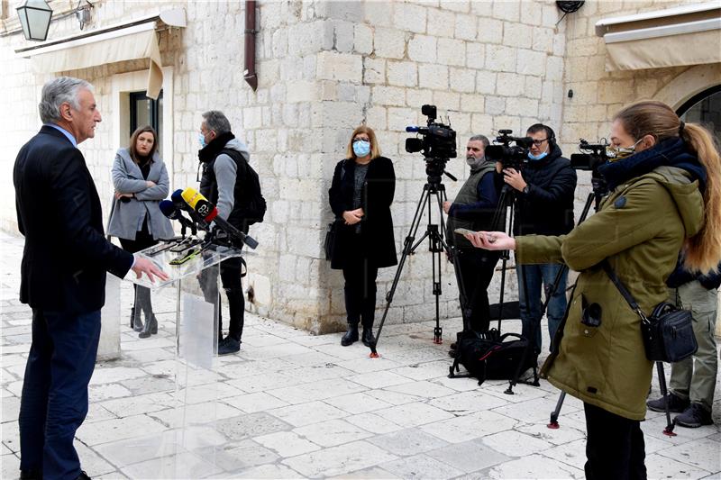 Dubrovnik: Konferencija za medije župana Dobroslavića