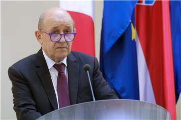 Izjave za medije nakon sastanka Le Drian - Grlić Radman