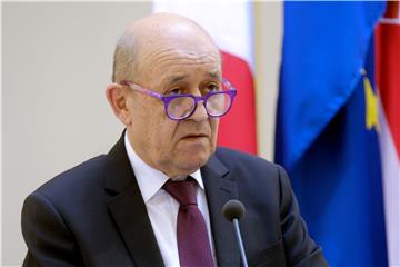 Izjave za medije nakon sastanka Le Drian - Grlić Radman