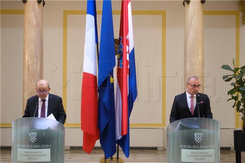 Le Drian: France understands Croatia's wish to join Schengen area