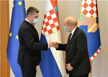 Predsjednik Milanović primio francuskog šefa diplomacije 