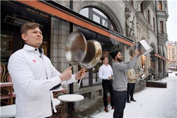 SWEDEN PROTEST PANDEMIC CORONAVIRUS COVID19