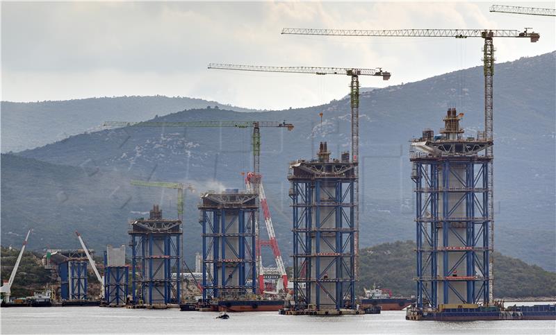 Pelješac Bridge construction going according to plan