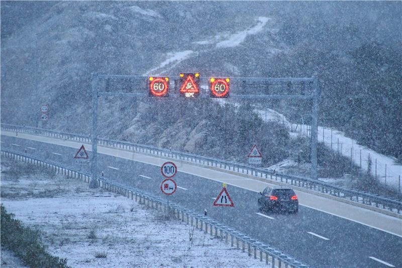 Snijeg na području Vrgorca