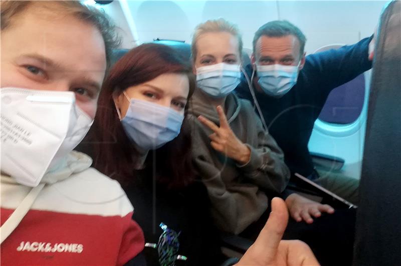 RUSSIA PEOPLE NAVALNY FLIGHT