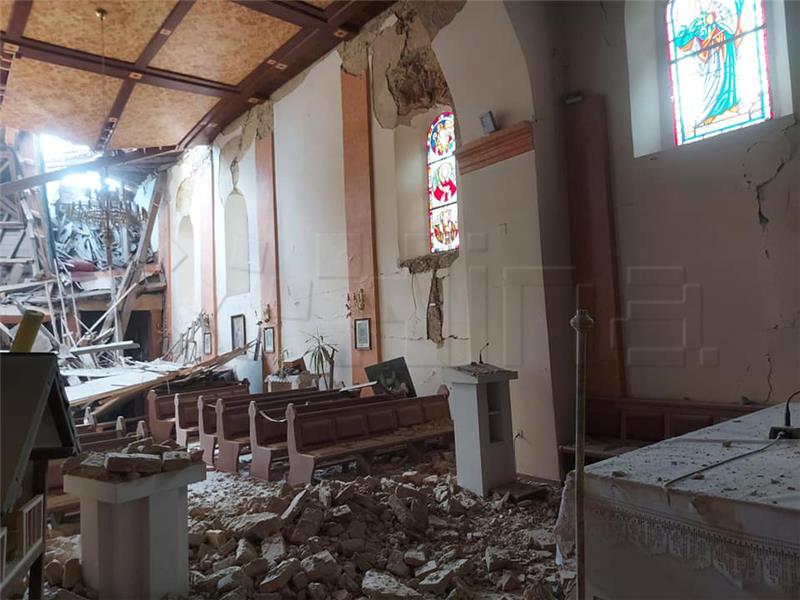 Sisak Diocese reports 76 sacral buildings damaged in earthquake