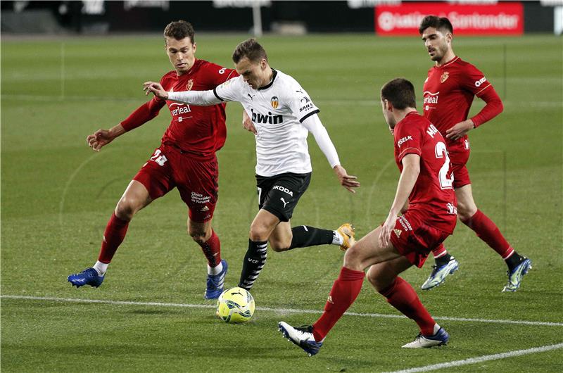 Španjolska: Valencia - Osasuna 1-1