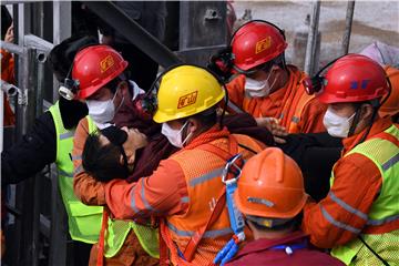 CHINA GOLD MINE ACCIDENT RESCUE