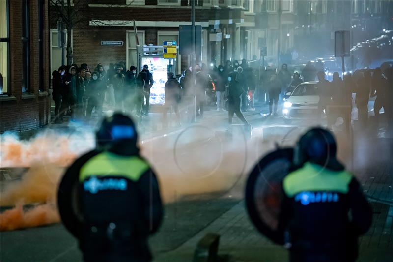 NETHERLANDS RIOTS PANDEMIC CORONAVIRUS COVID19